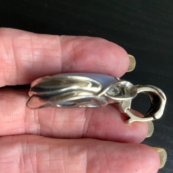 Carolyn Pollack Blue Lace Agate Pendant - Picture 3 of 6